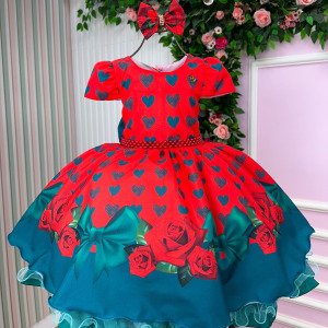 Vestido Mimadine Melissa Natal Vermelho