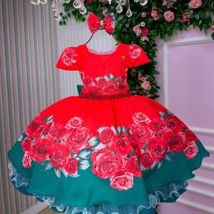 Vestido Mimadine Melina Vermelho Natal