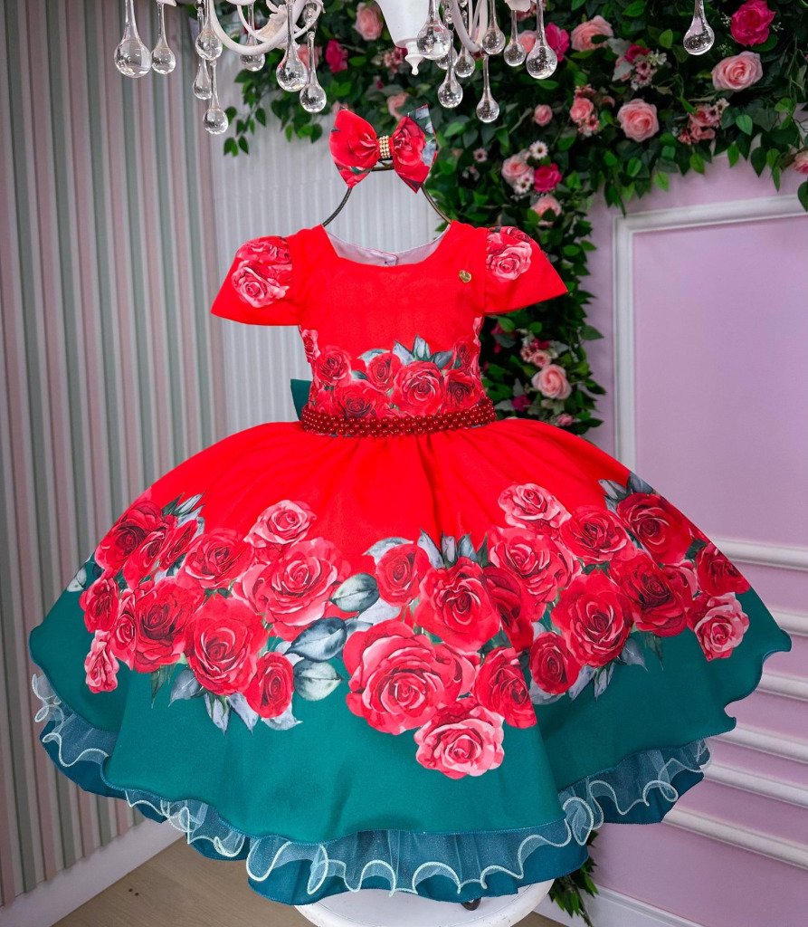 Vestido Mimadine Melina Vermelho Natal
