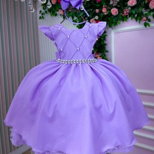 Vestido Ysa Kids Francine Lilas