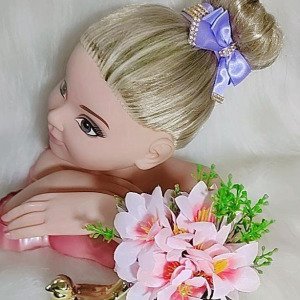 Porta Coque Belli Lilas Laço Strass