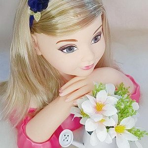 Faixa Belli Flores Azul Petroleo