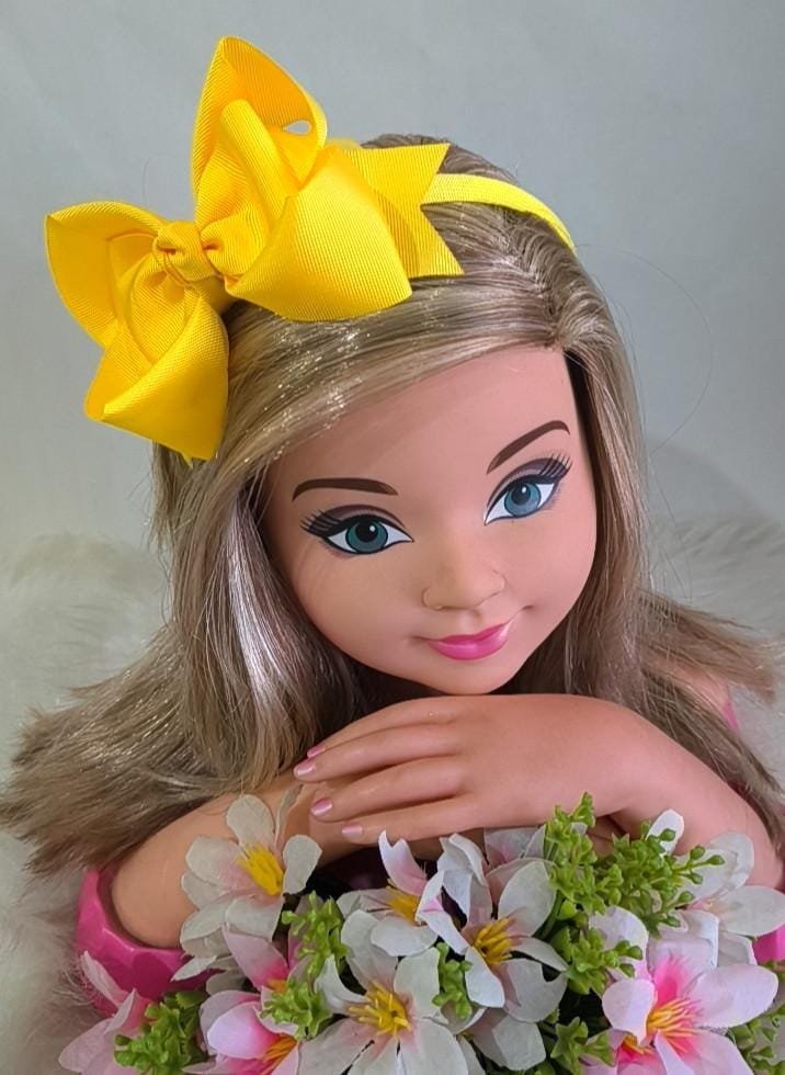 Tiara Belli Laço Amarelo