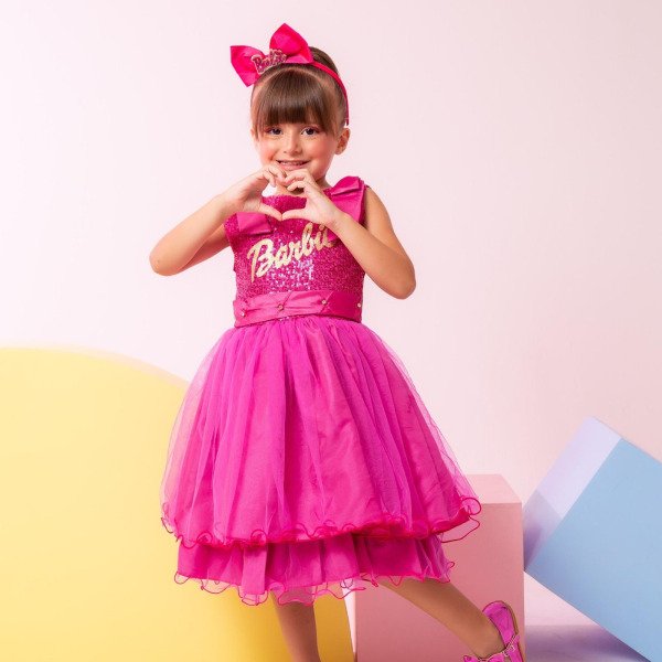 Vestido Princesa Belli Tematico Barbie Girls